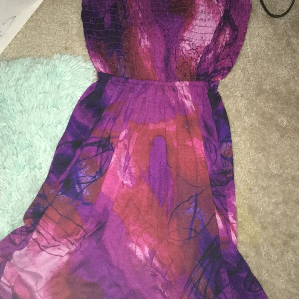 Galaxy floral ish dress